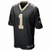 New Orleans Saints Trevor Penning Men's Nike Black 2022 NFL Draft First Round Pick Player Game Jersey