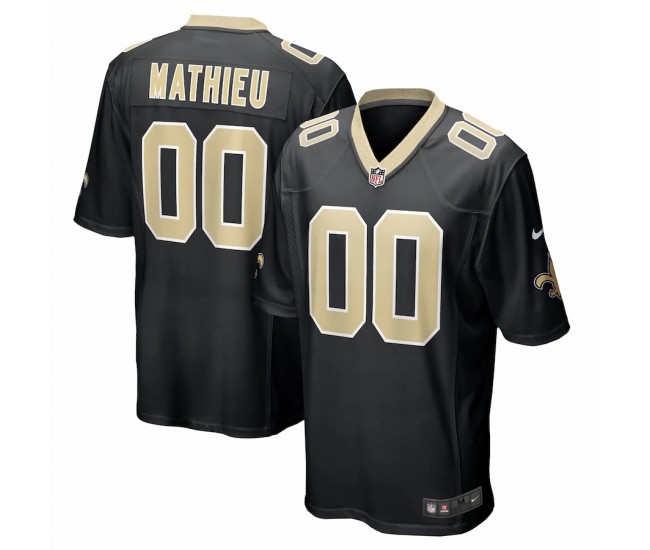 New Orleans Saints Tyrann Mathieu Men's Nike Black Game Jersey