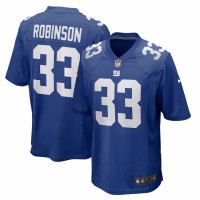 New York Giants Aaron Robinson Men's Nike Royal Game Player Jersey