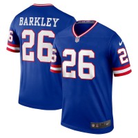 New York Giants Saquon Barkley Men's Nike Royal Classic Player Legend Jersey