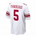New York Giants Kayvon Thibodeaux Men's Nike White 2022 NFL Draft First Round Pick Game Jersey