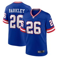 New York Giants Saquon Barkley Men's Nike Royal Classic Player Game Jersey