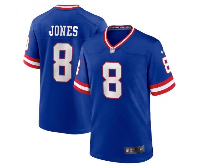 New York Giants Daniel Jones Men's Nike Royal Classic Player Game Jersey