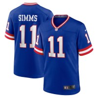 New York Giants Phil Simms Men's Nike Royal Classic Retired Player Game Jersey
