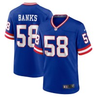 New York Giants Carl Banks Men's Nike Royal Classic Retired Player Game Jersey