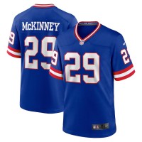 New York Giants Xavier McKinney Men's Nike Royal Classic Player Game Jersey