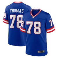 New York Giants Andrew Thomas Men's Nike Royal Classic Player Game Jersey