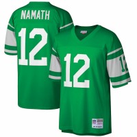 New York Jets Joe Namath Men's Mitchell & Ness Green Big & Tall 1968 Retired Player Replica Jersey