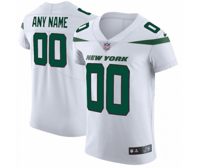 New York Jets Men's Nike Spotlight White Vapor Untouchable Elite Custom Jersey