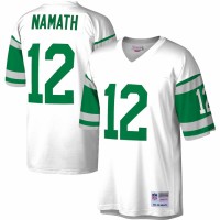 New York Jets Joe Namath Men's Mitchell & Ness White Legacy Replica Jersey