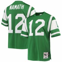 New York Jets Joe Namath Men's Mitchell & Ness Green Authentic Retired Player Jersey