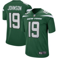 New York Jets Keyshawn Johnson Men's Nike Gotham Green Game Retired Player Jersey