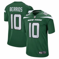 New York Jets Braxton Berrios Men's Nike Gotham Green Game Jersey