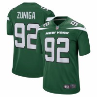 New York Jets Jabari Zuniga Men's Nike Gotham Green Game Jersey
