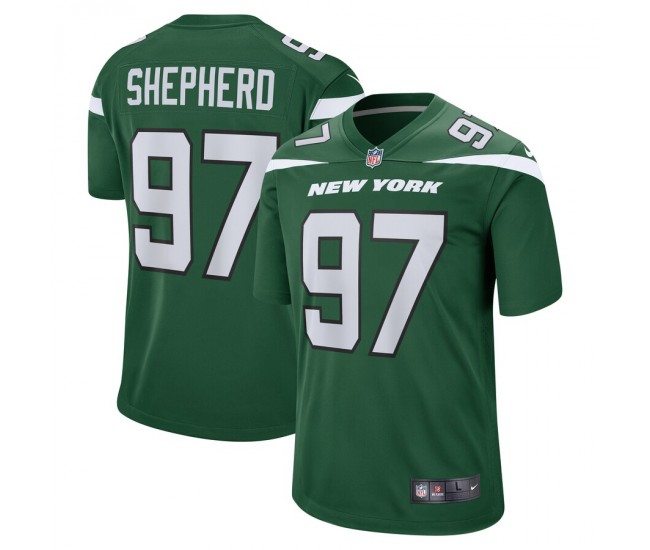 New York Jets Nathan Shepherd Men's Nike Gotham Green Game Jersey