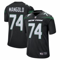 New York Jets Nick Mangold Men's Nike Black Retired Player Jersey