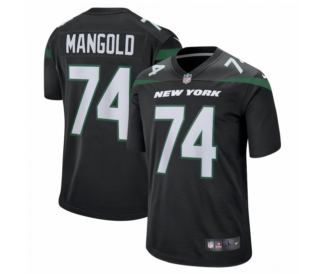 New York Jets Nick Mangold Men's Nike Black Retired Player Jersey