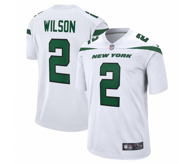 New York Jets Zach Wilson Men's Nike White Game Jersey