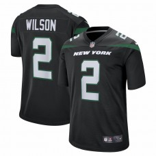 New York Jets Zach Wilson Men's Nike Black Alternate Game Jersey