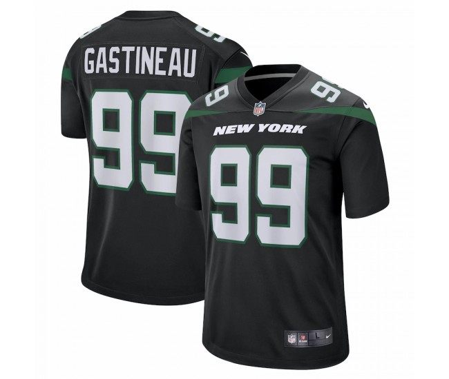 New York Jets Mark Gastineau Men's Nike Stealth Black Game Jersey