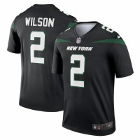 New York Jets Zach Wilson Men's Nike Black Legend Jersey