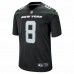 New York Jets Elijah Moore Men's Nike Stealth Black Game Jersey