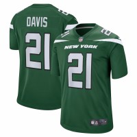 New York Jets Ashtyn Davis Men's Nike Gotham Green Game Player Jersey