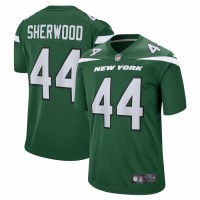 New York Jets Jamien Sherwood Men's Nike Gotham Green Game Jersey