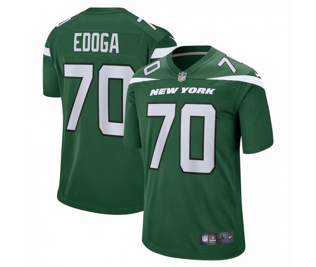 New York Jets Chuma Edoga Men's Nike Gotham Green Game Player Jersey