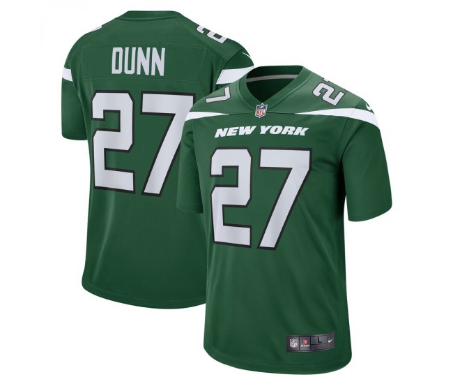 New York Jets Isaiah Dunn Men's Nike Gotham Green Team Game Jersey