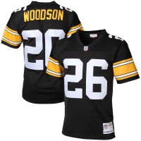 Pittsburgh Steelers Rod Woodson Men's Mitchell & Ness Black Retired Player Legacy Replica Jersey