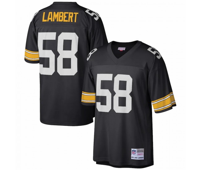 Pittsburgh Steelers Jack Lambert Men's Mitchell & Ness Black Retired Player Legacy Replica Jersey
