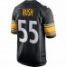 Pittsburgh Steelers Devin Bush Men's Nike Black Game Player Jersey