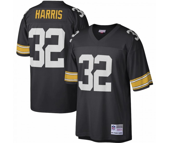 Pittsburgh Steelers Franco Harris Men's Mitchell & Ness Black Legacy Replica Jersey