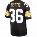 Pittsburgh Steelers Jerome Bettis Men's Mitchell & Ness Black 1996 Authentic Throwback Retired Player Jersey