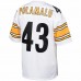 Pittsburgh Steelers Troy Polamalu Men's Mitchell & Ness White 2005 Authentic Throwback Retired Player Jersey
