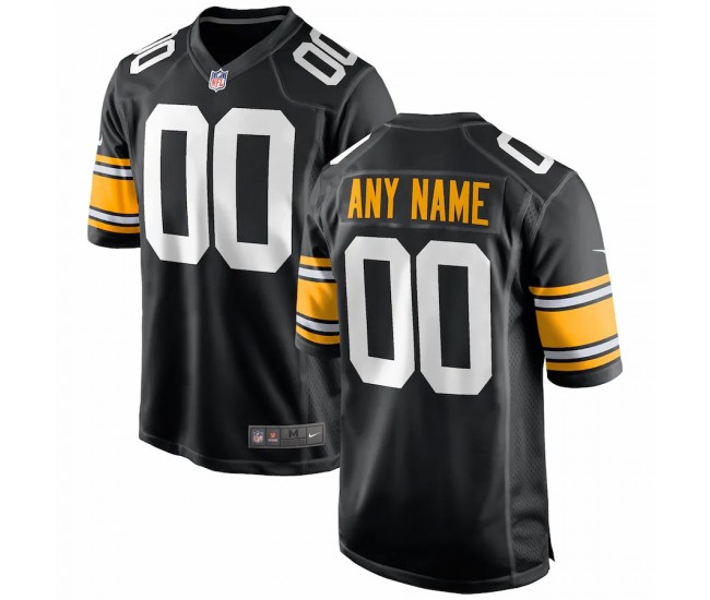 Pittsburgh Steelers Men's Nike Black Alternate Custom Game Jersey
