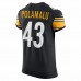 Pittsburgh Steelers Troy Polamalu Men's Nike Black Retired Player Elite Jersey