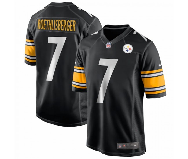 Pittsburgh Steelers Ben Roethlisberger Men's Nike Black Team Game Jersey