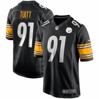 Pittsburgh Steelers Stephon Tuitt Men's Nike Black Game Jersey