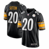 Pittsburgh Steelers Cameron Sutton Men's Nike Black Game Jersey