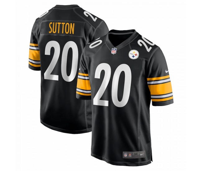 Pittsburgh Steelers Cameron Sutton Men's Nike Black Game Jersey
