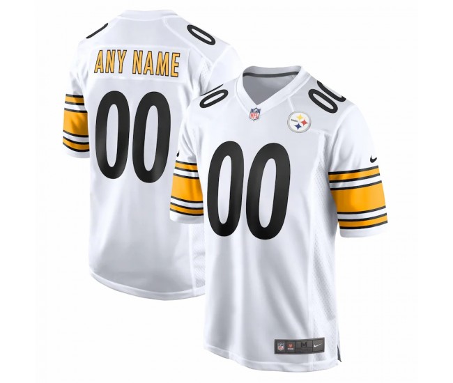 Pittsburgh Steelers Men's Nike White Game Custom Jersey