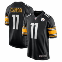 Pittsburgh Steelers Chase Claypool Men's Nike Black Game Team Jersey