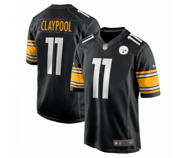 Pittsburgh Steelers Chase Claypool Men's Nike Black Game Team Jersey