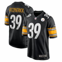 Pittsburgh Steelers Minkah Fitzpatrick Men's Nike Black Game Team Jersey