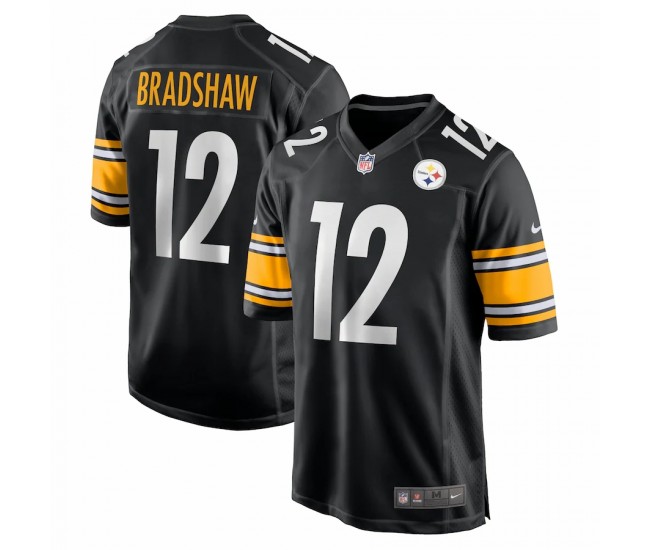 Pittsburgh Steelers Terry Bradshaw Men's Nike Black Retired Player Game Jersey