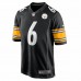 Pittsburgh Steelers Pressley Harvin III Men's Nike Black Game Jersey