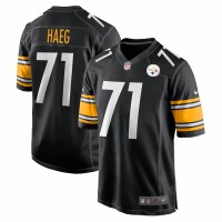Pittsburgh Steelers Joe Haeg Men's Nike Black Game Jersey
