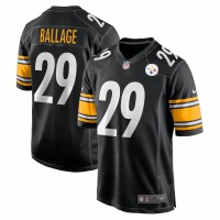 Pittsburgh Steelers Kalen Ballage Men's Nike Black Game Jersey